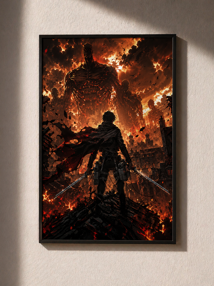 Titan Requiem — Premium Anime Wall Poster (A4)